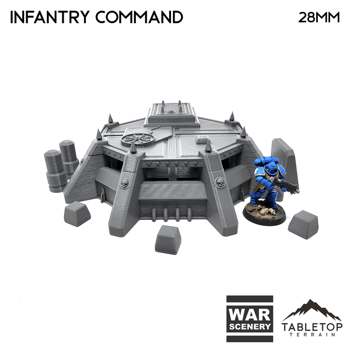 Tabletop Terrain Building Infantry Command - 40k Terrain