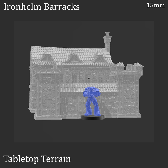 Tabletop Terrain Building Ironhelm Barracks - Fantasy Building