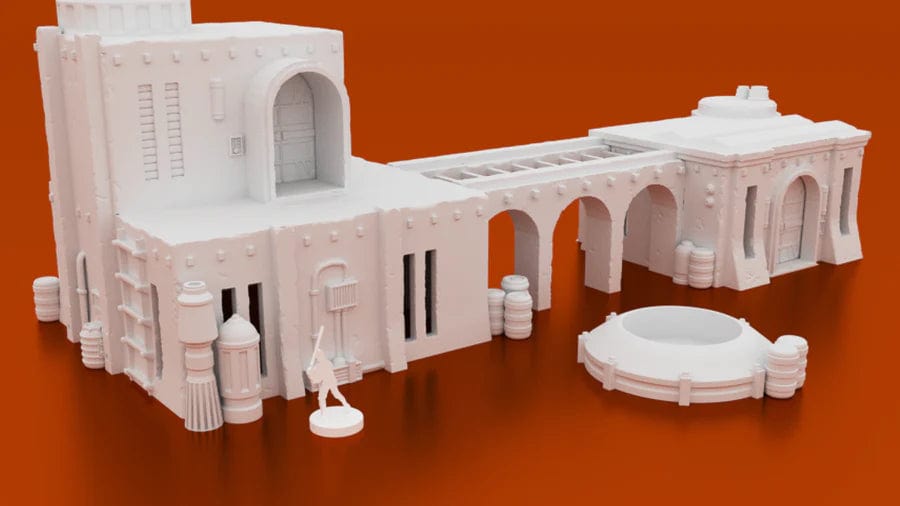 Tabletop Terrain Building Kaarsohn's Refuge + Ruined Refuge - Star Wars Legion Building