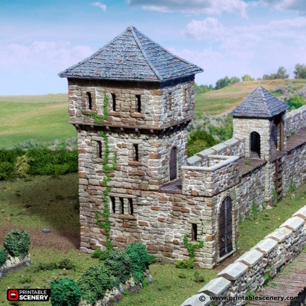 Tabletop Terrain Building King's Gate - Country & King - Fantasy Historical Building