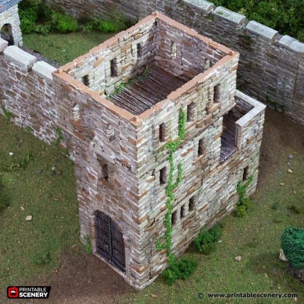Tabletop Terrain Building King's Gate - Country & King - Fantasy Historical Building Tabletop Terrain