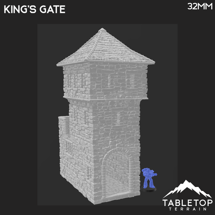 Tabletop Terrain Building King's Gate - Country & King - Fantasy Historical Building Tabletop Terrain