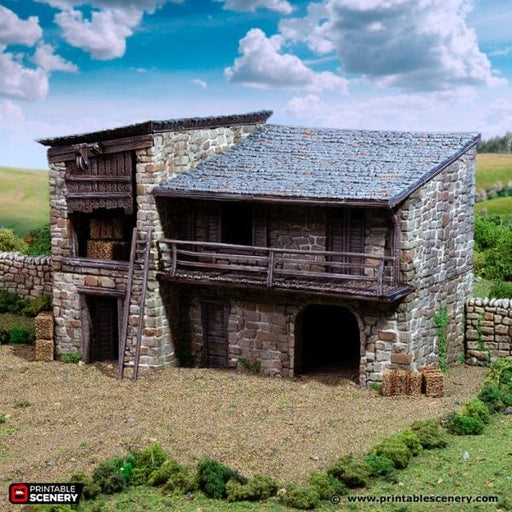 Tabletop Terrain Building King Stables - Country & King - Fantasy Historical Building Tabletop Terrain