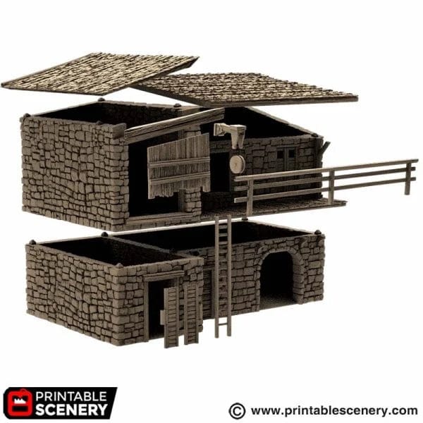 Tabletop Terrain Building King Stables - Country & King - Fantasy Historical Building
