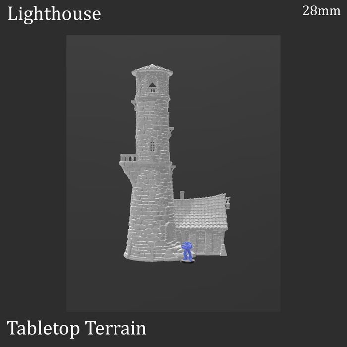 Tabletop Terrain Building Lighthouse - Fantasy Building Tabletop Terrain