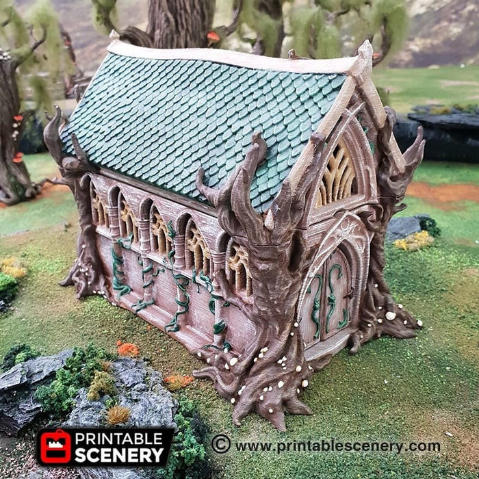 Tabletop Terrain Building Living Hall - Elven Fantasy Building