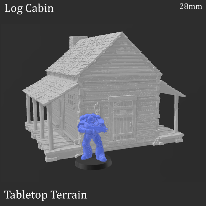 Tabletop Terrain Building Log Cabin - Wild West Building