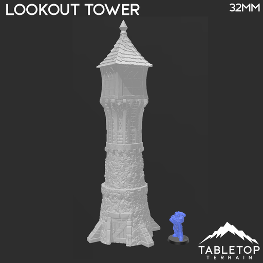 Tabletop Terrain Building Lookout Tower - City of Spiritdale - Fantasy Building