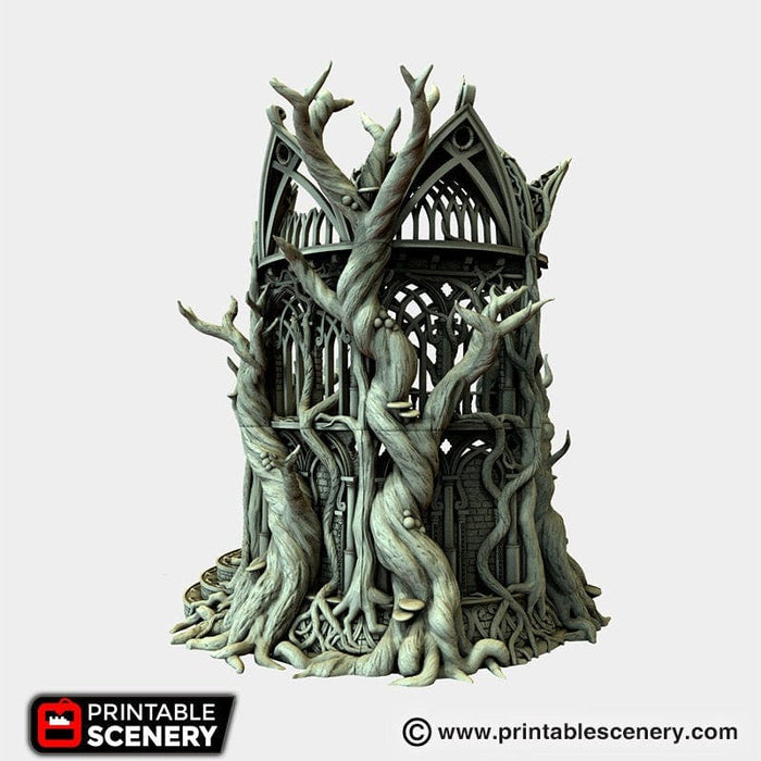 Tabletop Terrain Building Lost Library of Ithillia - Elven Fantasy Building Tabletop Terrain
