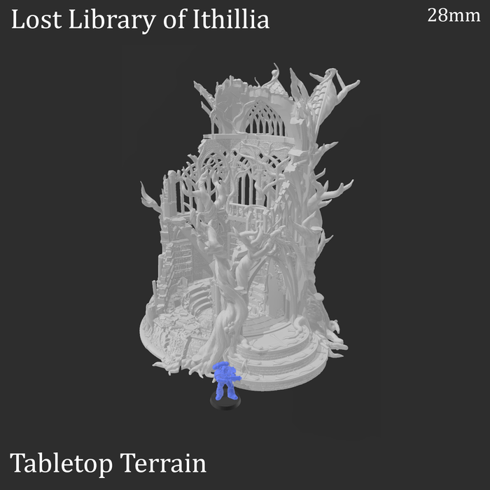 Tabletop Terrain Building Lost Library of Ithillia - Elven Fantasy Building