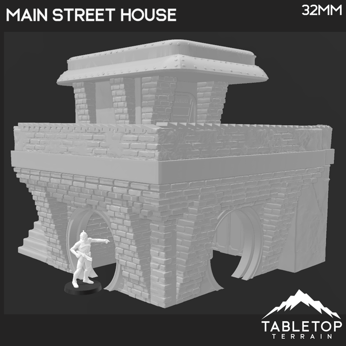 Tabletop Terrain Building Main Street House - Ord Ferrum