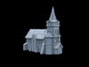 Tabletop Terrain Building Medieval Church - Town of Grexdale - Fantasy Building Tabletop Terrain