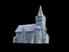 Tabletop Terrain Building Medieval Church - Town of Grexdale - Fantasy Building