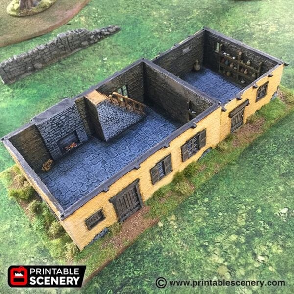 Tabletop Terrain Building Medieval House - WWII Building
