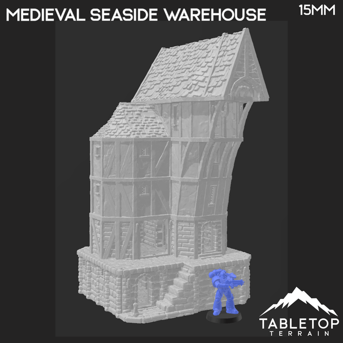 Tabletop Terrain Building Medieval Seaside Warehouse