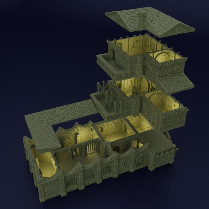 Tabletop Terrain Building Medieval Slaver Manor