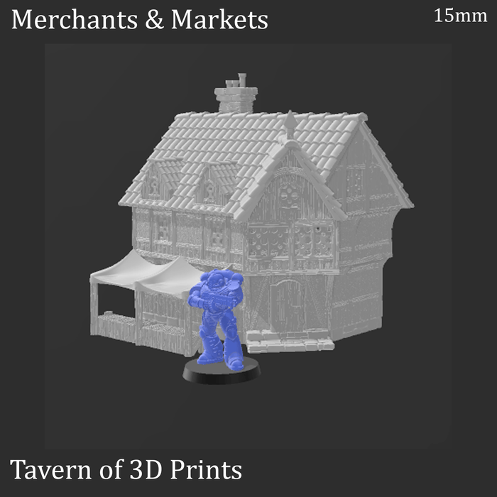 Tabletop Terrain Building Merchants & Markets - Fantasy Building