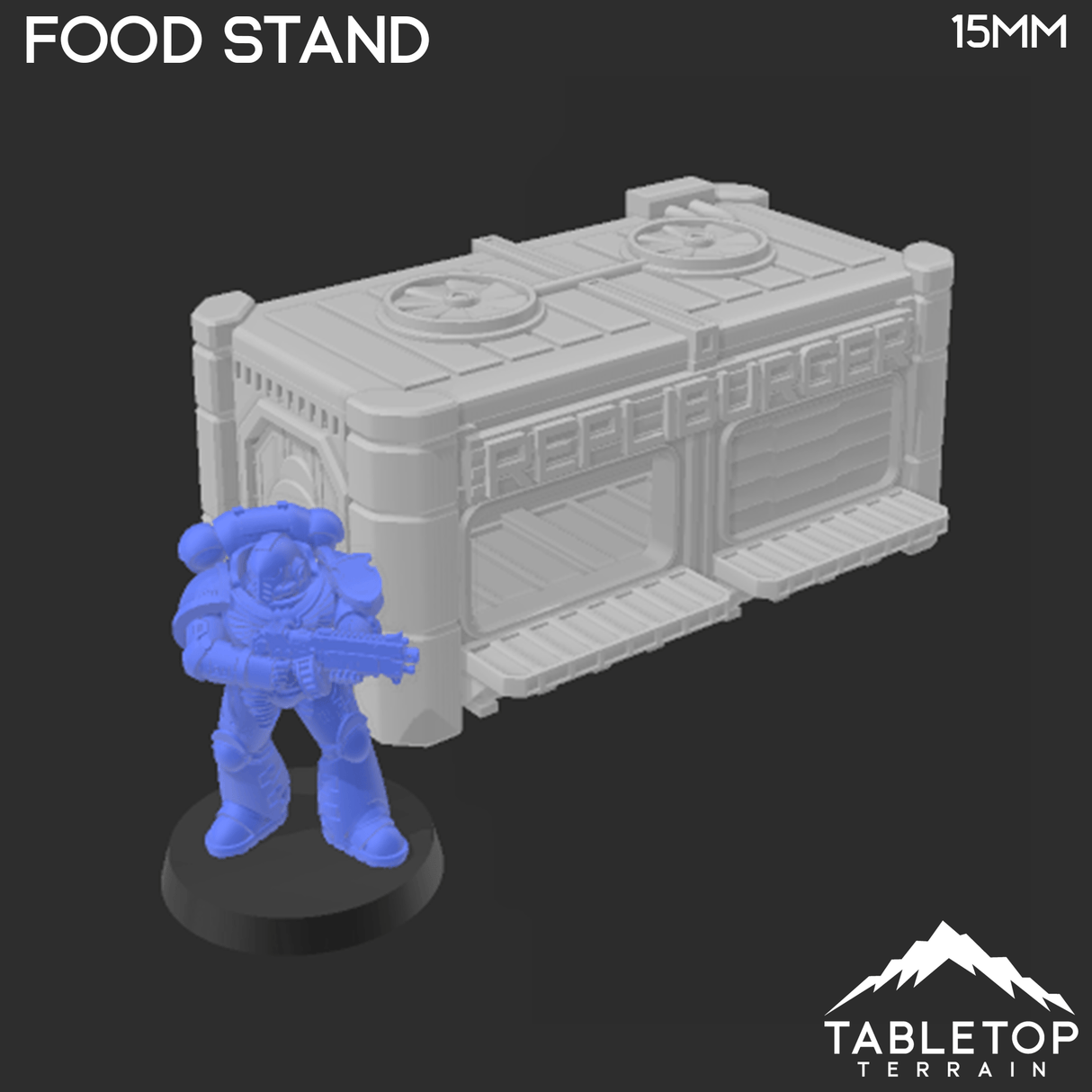 Tabletop Terrain Building Midrim City Food Stand - Star Wars Building