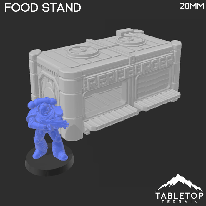 Tabletop Terrain Building Midrim City Food Stand - Star Wars Building Tabletop Terrain