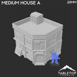 Tabletop Terrain Building Midrim City Medium House A - Star Wars Building