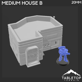 Tabletop Terrain Building Midrim City Medium House B - Star Wars Building