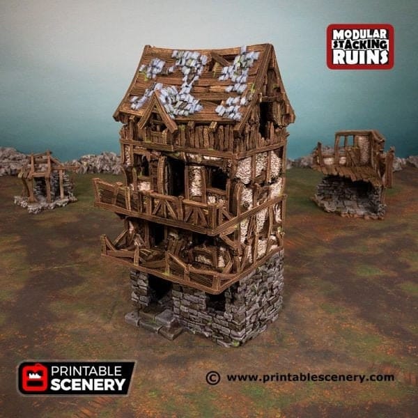 Tabletop Terrain Building Murder Row - Fantasy Building