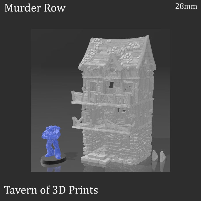 Tabletop Terrain Building Murder Row - Fantasy Building Tabletop Terrain