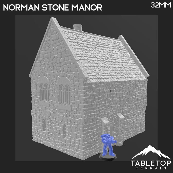 Tabletop Terrain Building Norman Stone Manor - Country & King - Fantasy Historical Building