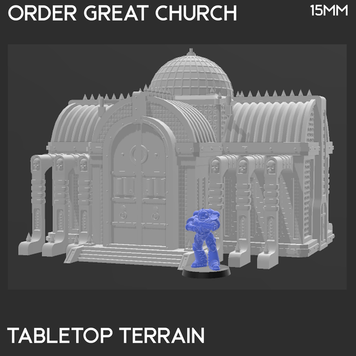 Tabletop Terrain Building Order Great Church - 40k Terrain