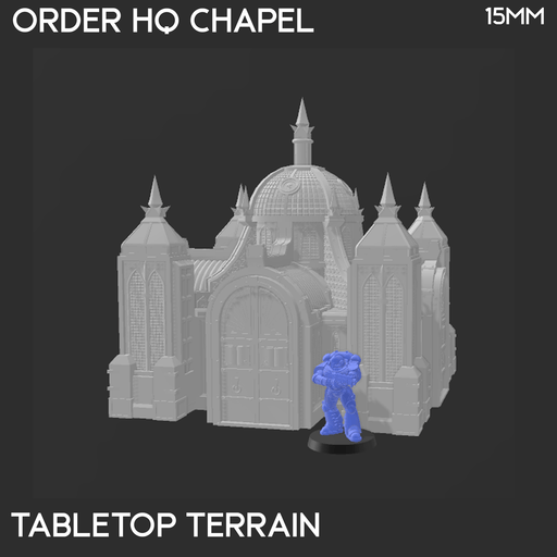 Tabletop Terrain Building Order HQ Chapel - 40k Terrain