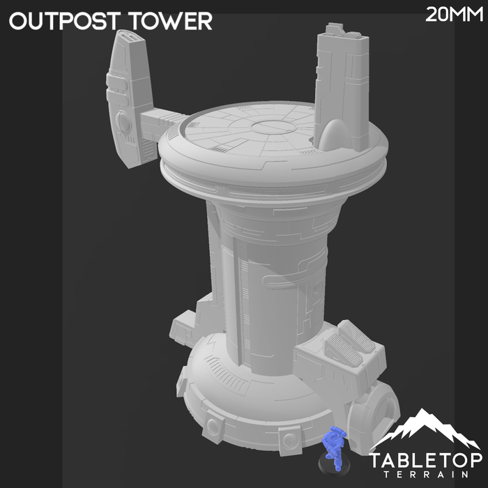 Tabletop Terrain Building Outpost Tower - Tau 40k Building