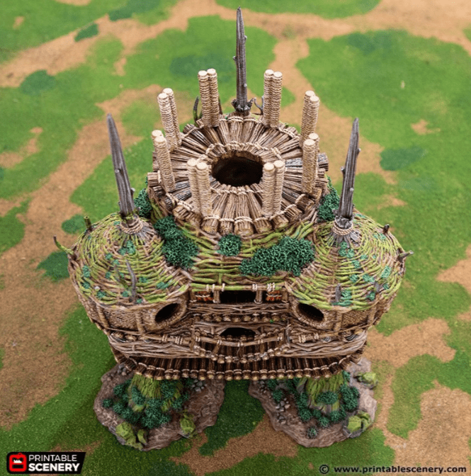 Tabletop Terrain Building Palace of the Druid - Rise of the Halflings - Fantasy Building Tabletop Terrain