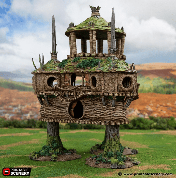 Tabletop Terrain Building Palace of the Druid - Rise of the Halflings - Fantasy Building