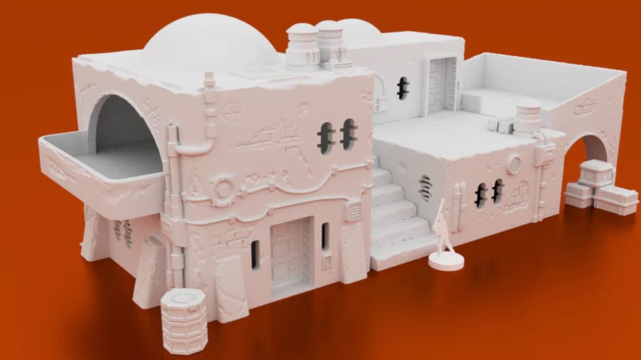 Tabletop Terrain Building Pilgrim City Compound House E - Star Wars Legion Building