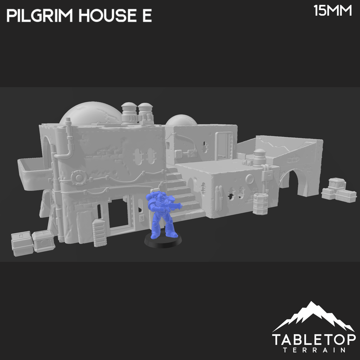 Tabletop Terrain Building Pilgrim City Compound House E - Star Wars Legion Building