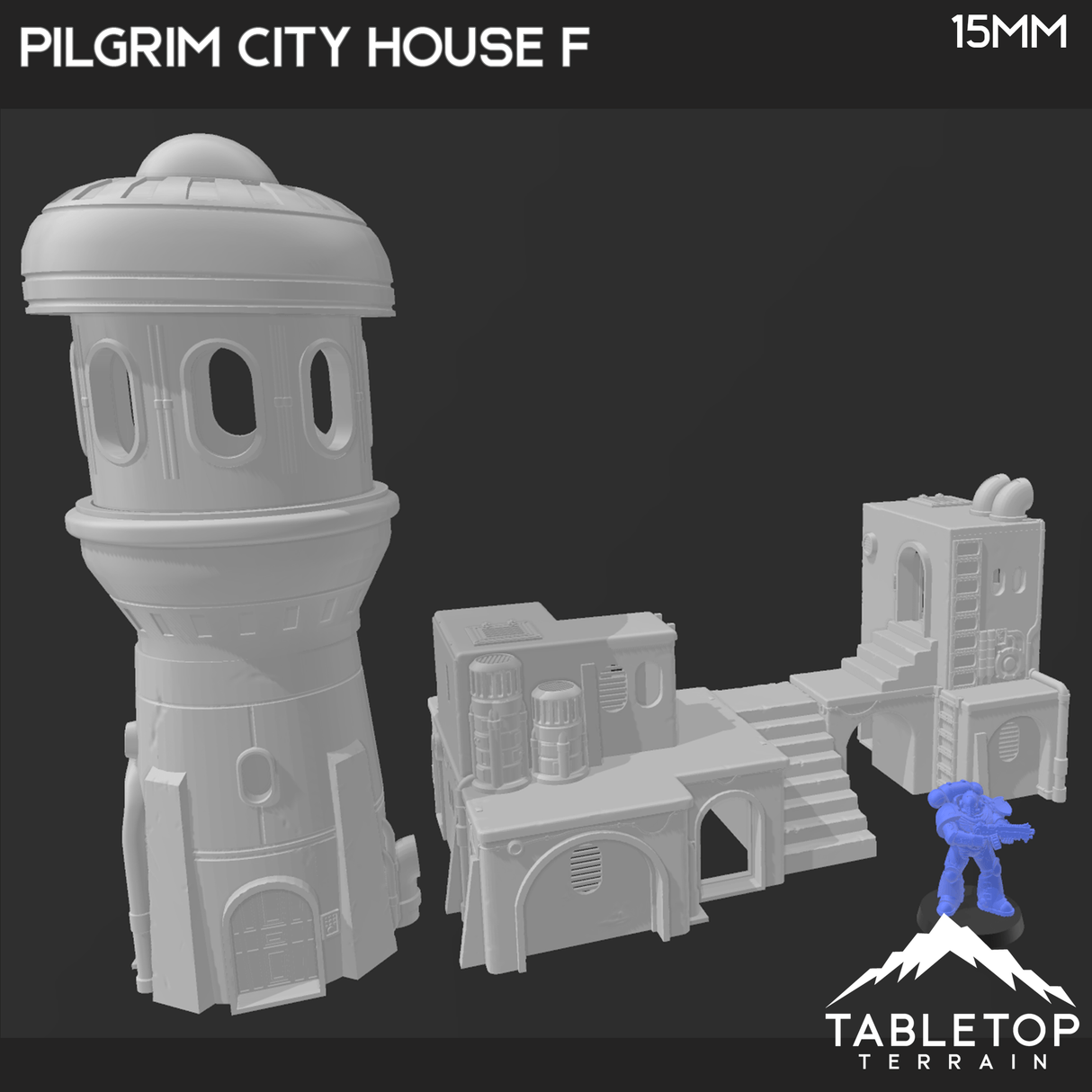 Tabletop Terrain Building Pilgrim City Compound House F - Star Wars Legion Building