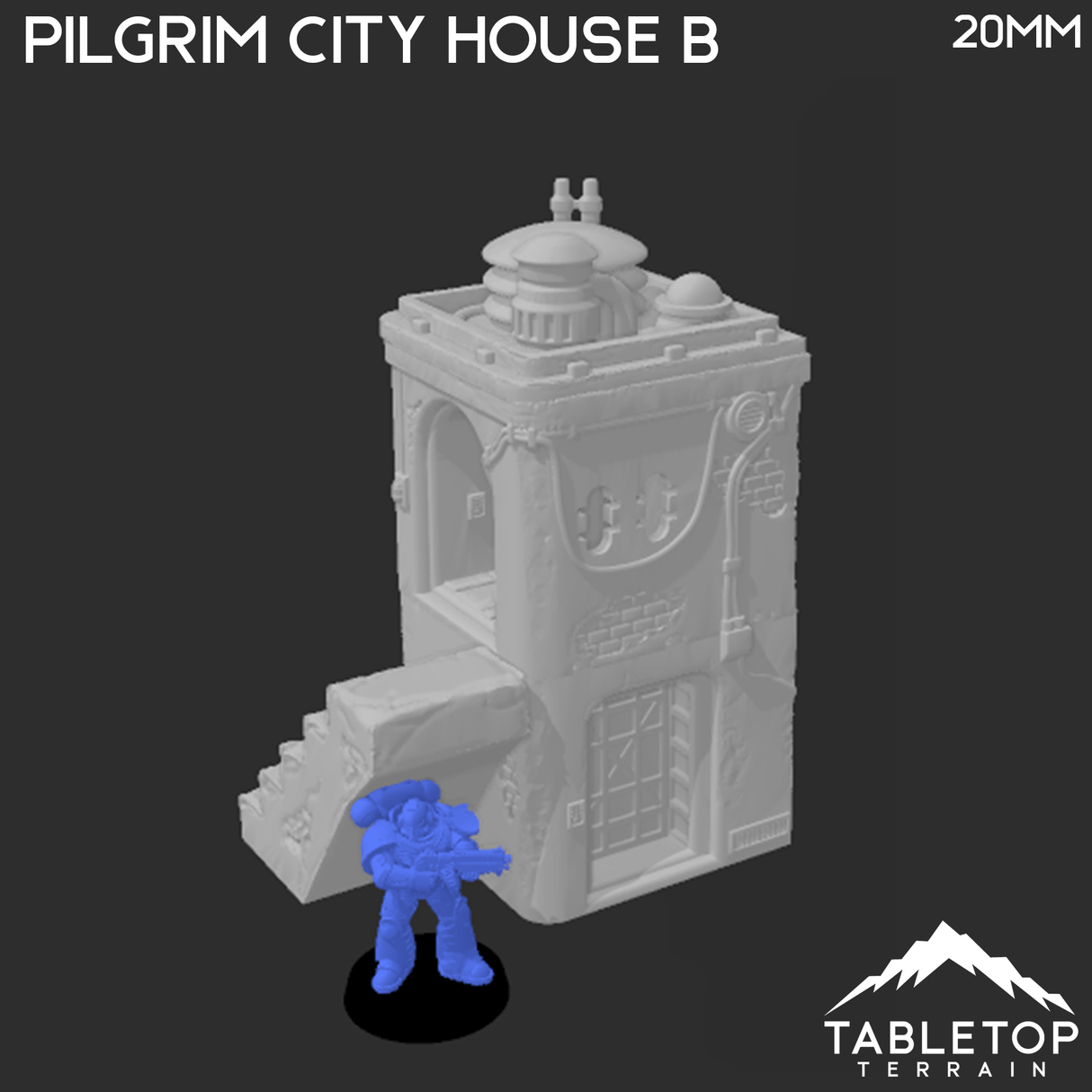 Tabletop Terrain Building Pilgrim City House B - Star Wars Legion Building