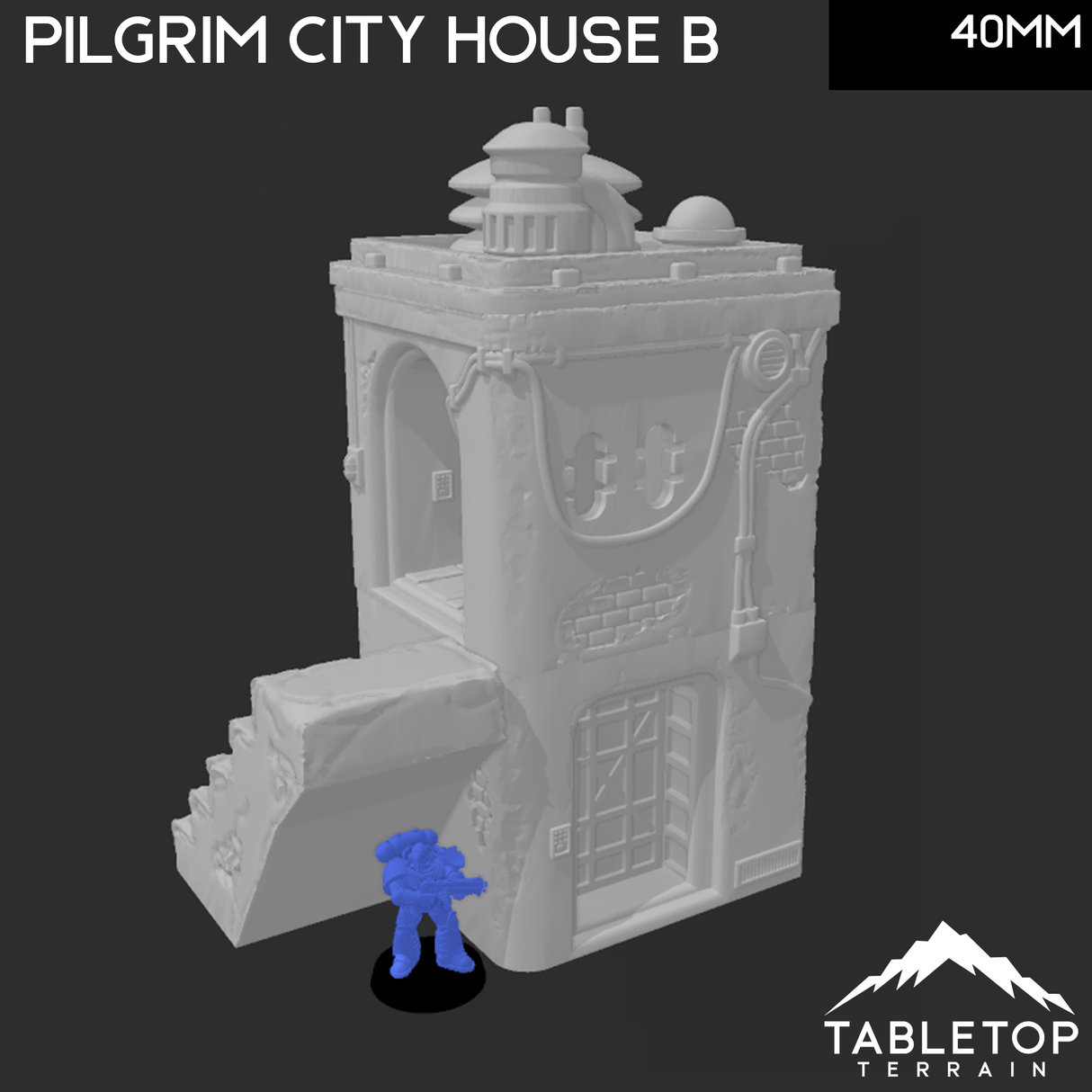 Tabletop Terrain Building Pilgrim City House B - Star Wars Legion Shatterpoint Building