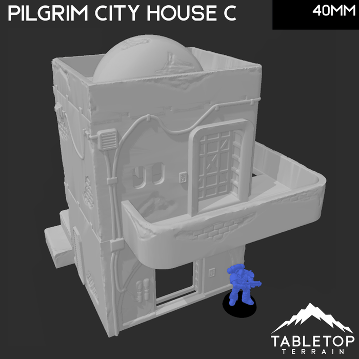 Tabletop Terrain Building Pilgrim City House C - Star Wars Legion Shatterpoint Building