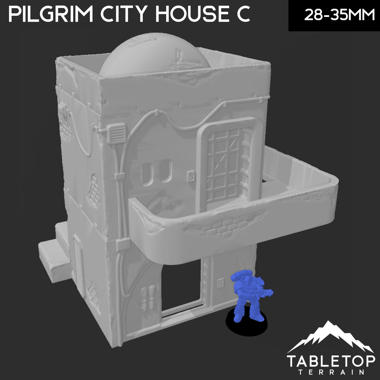 Tabletop Terrain Building Pilgrim City House C - Star Wars Legion Shatterpoint Building