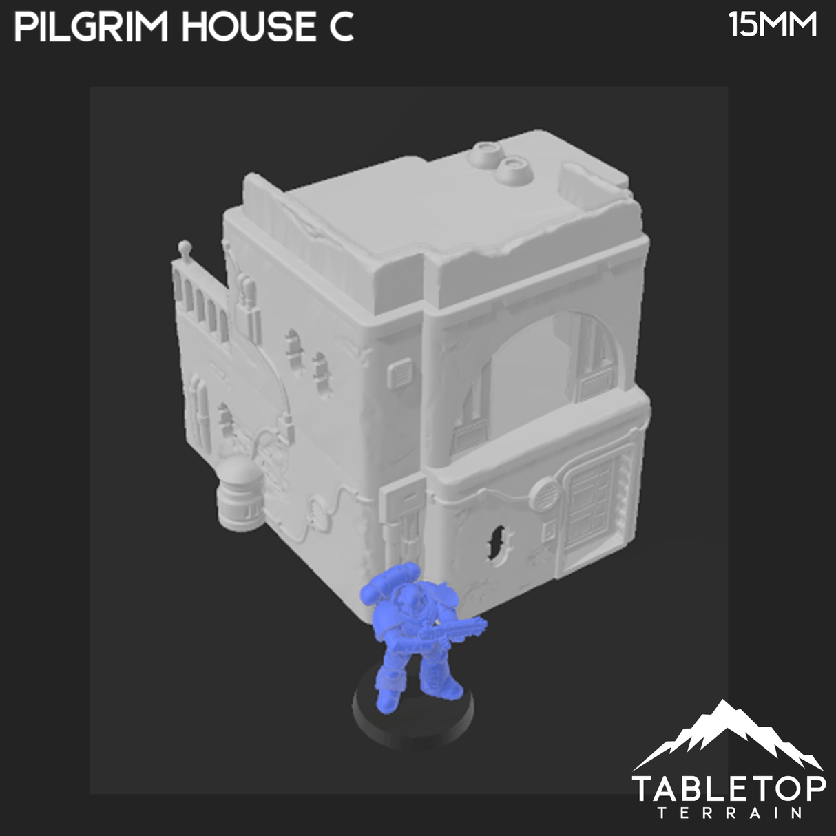 Tabletop Terrain Building Pilgrim City House D - Star Wars Legion Building