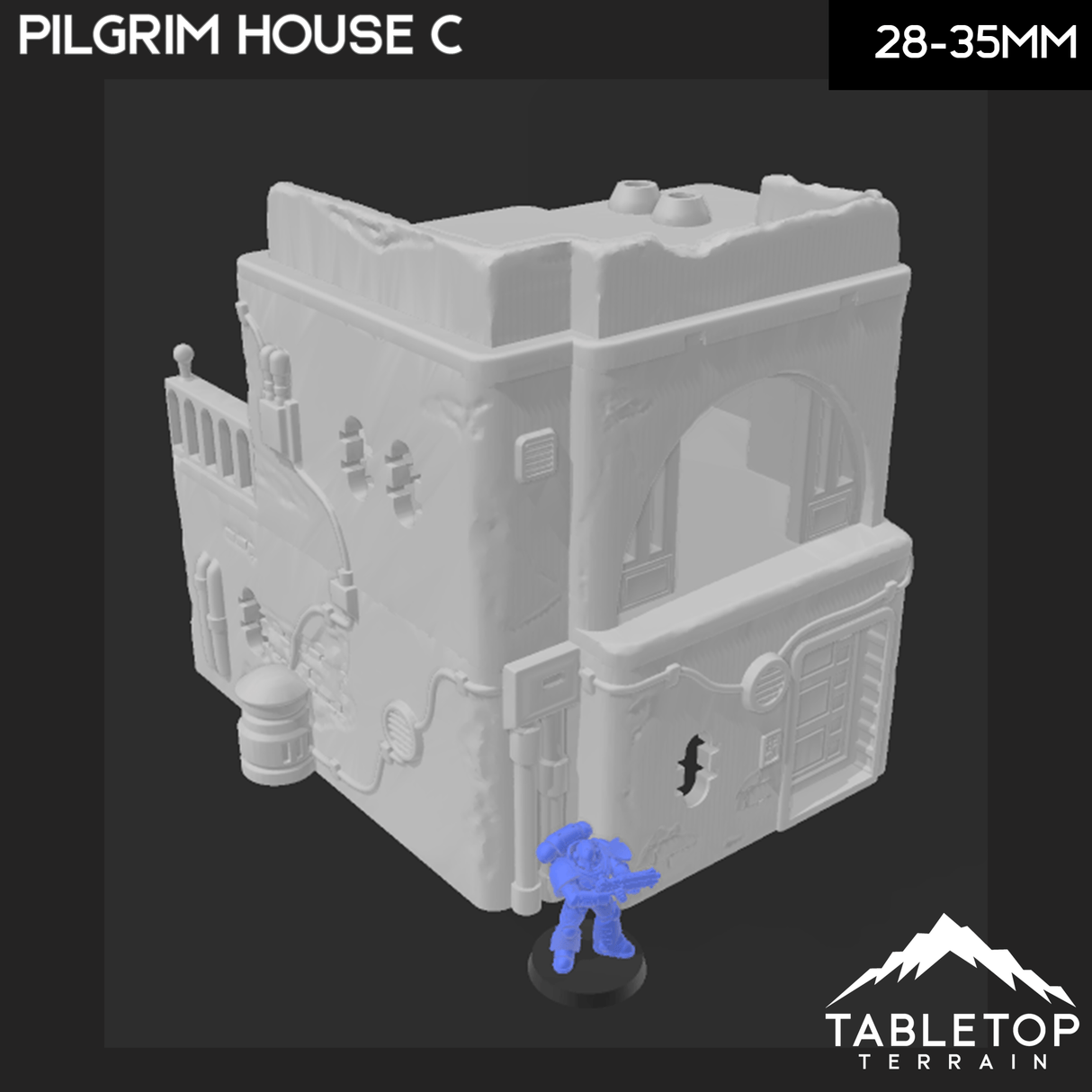 Tabletop Terrain Building Pilgrim City House D - Star Wars Legion Shatterpoint Building