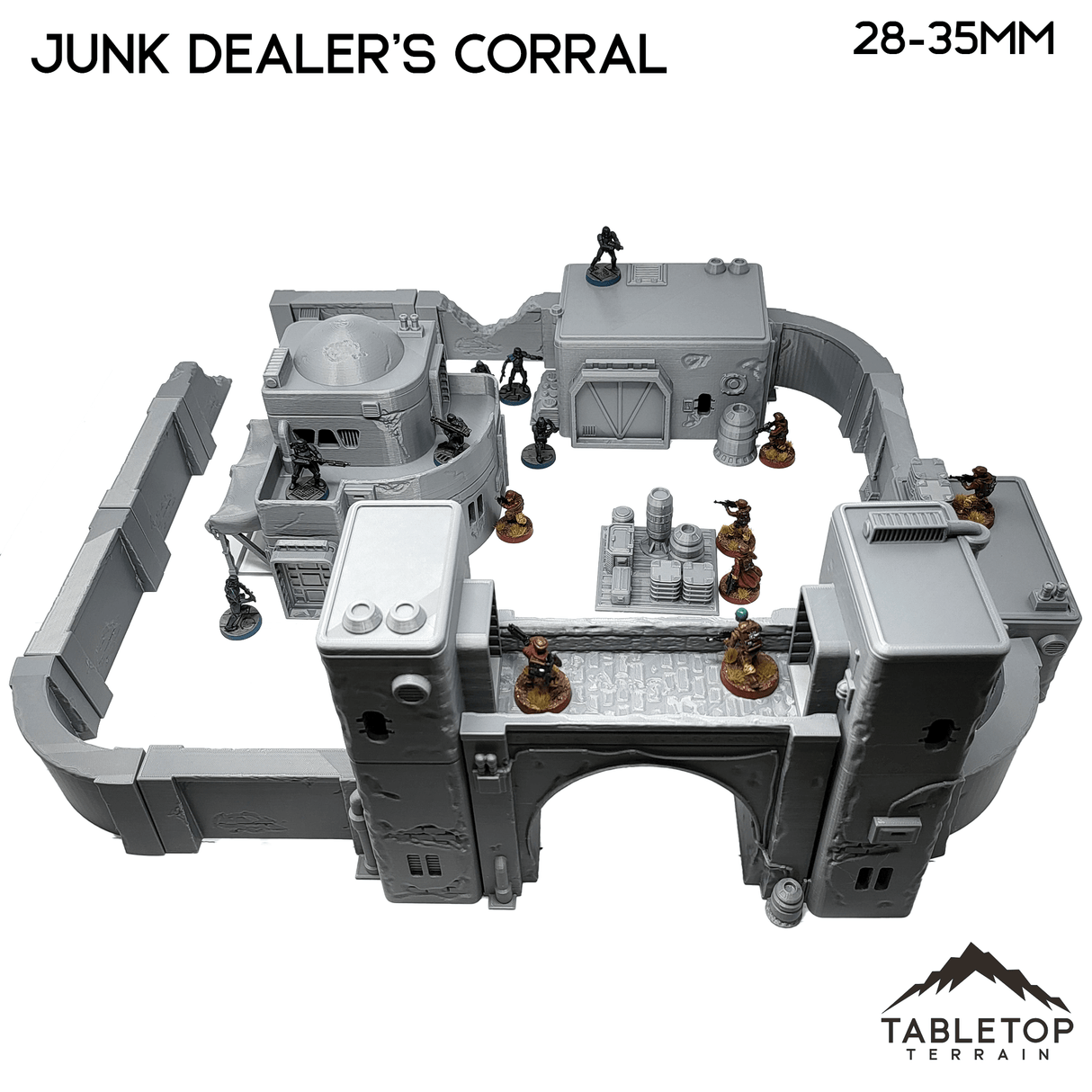 Tabletop Terrain Building Pilgrim City Junk Dealer's Corral - Star Wars Shatterpoint Legion Building