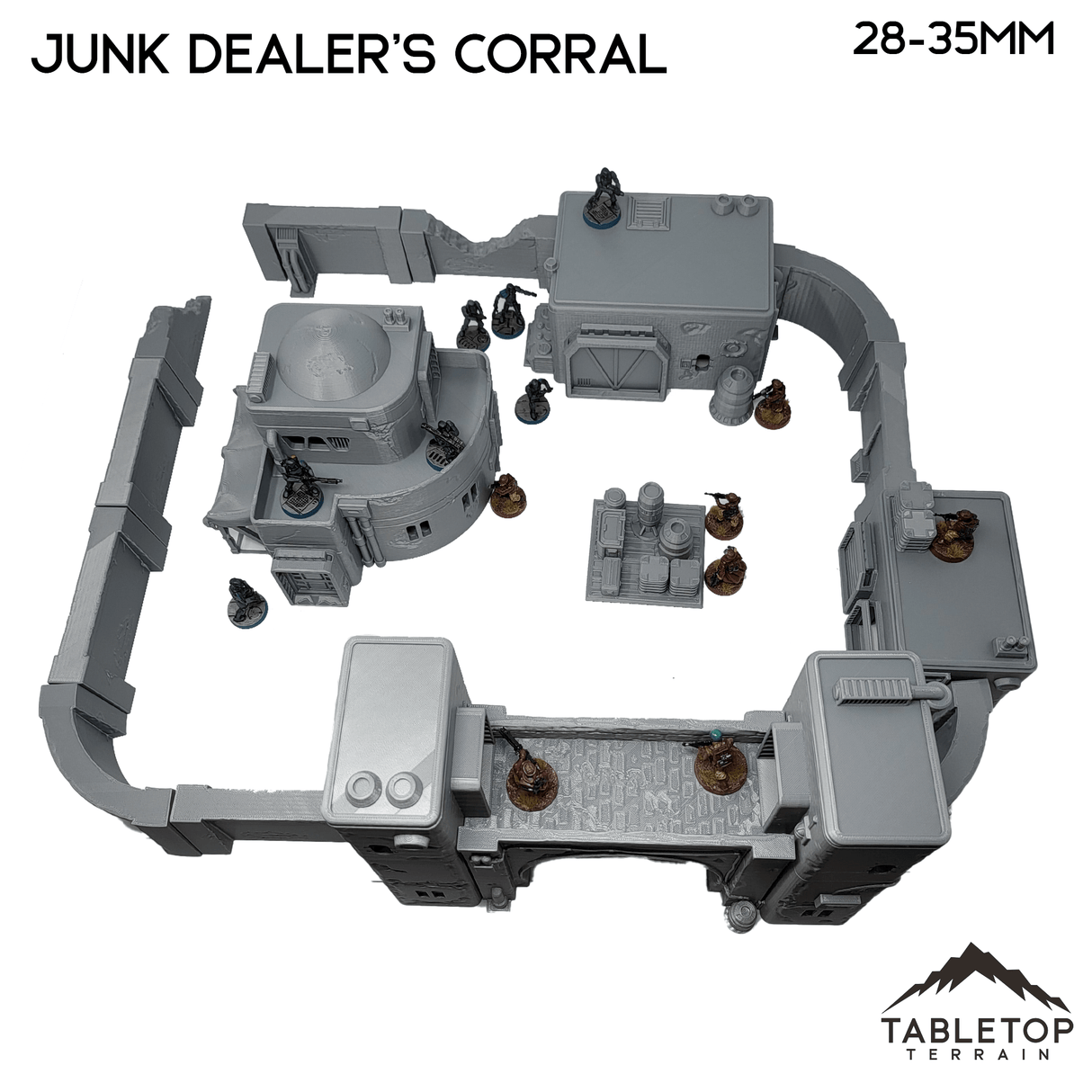 Tabletop Terrain Building Pilgrim City Junk Dealer's Corral - Star Wars Shatterpoint Legion Building