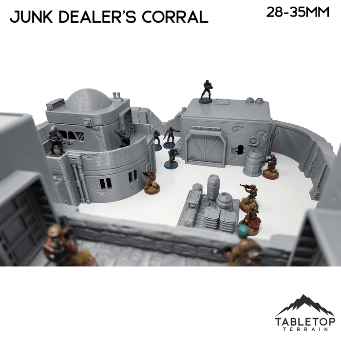 Tabletop Terrain Building Pilgrim City Junk Dealer's Corral - Star Wars Shatterpoint Legion Building