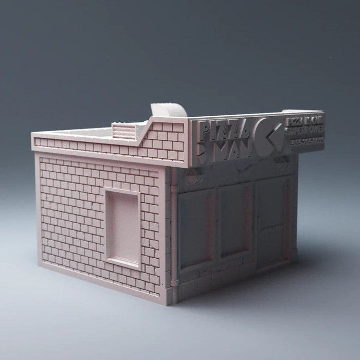 Tabletop Terrain Building Pizza Shop - Marvel Crisis Protocol Building Tabletop Terrain