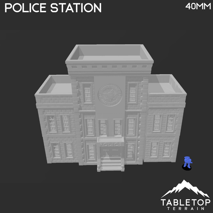 Tabletop Terrain Building Police Station - Marvel Crisis Protocol Building