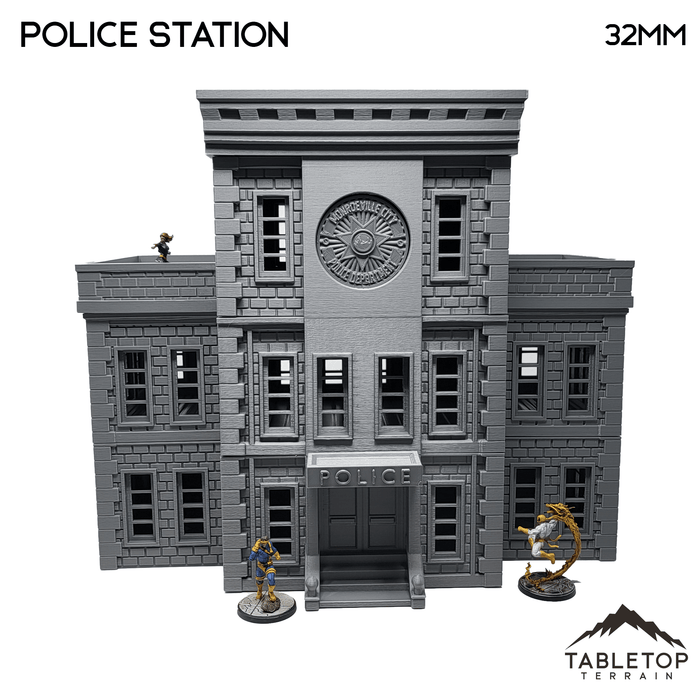 Tabletop Terrain Building Police Station - Marvel Crisis Protocol Building