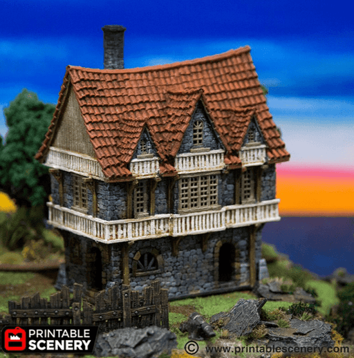 Tabletop Terrain Building Port House - Fantasy Building