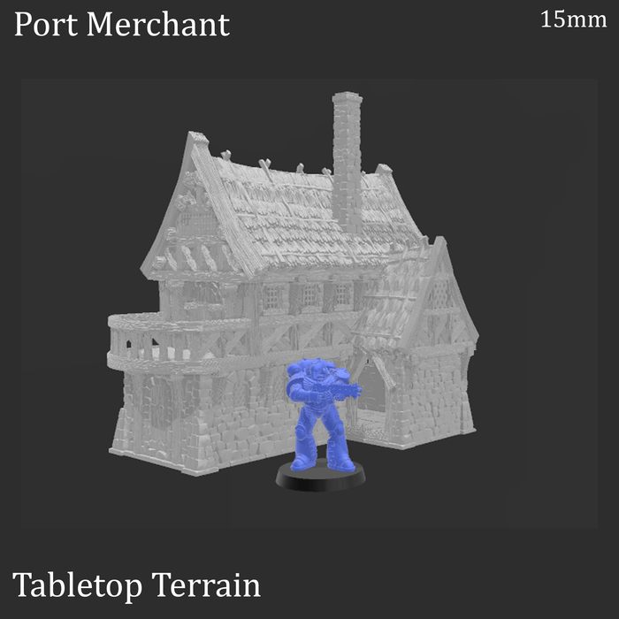 Tabletop Terrain Building Port Merchant - Fantasy Building